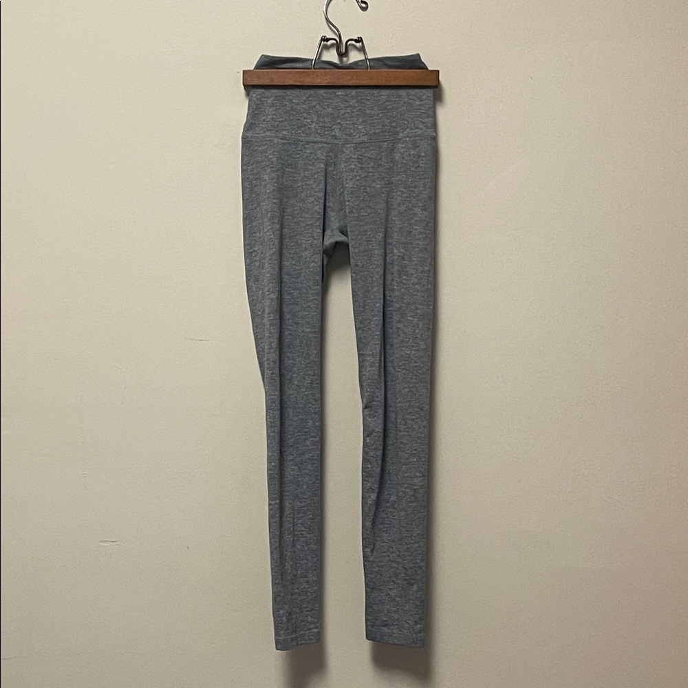 Gray High-Waisted Leggings